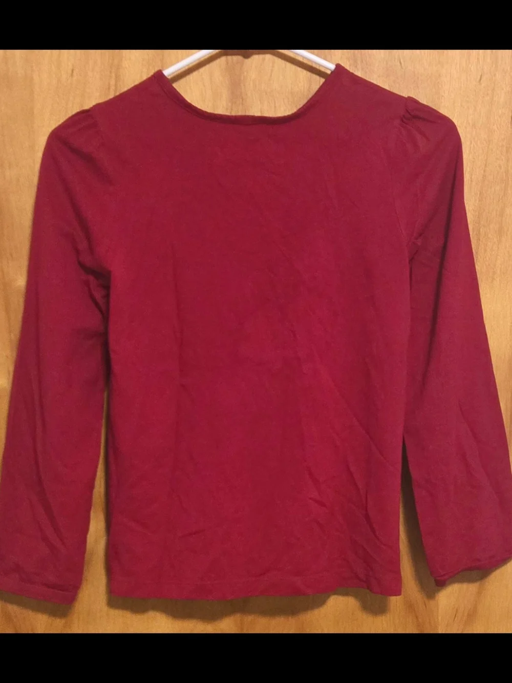 MAROON THE CHILDREN PLACE FASHION GIRL TOP WITH LONG SLEEVES